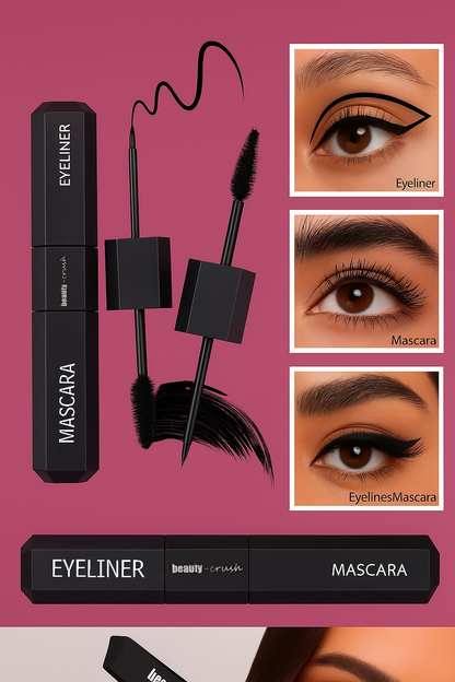2 in 1 Black Eyeliner Mascara Waterproof