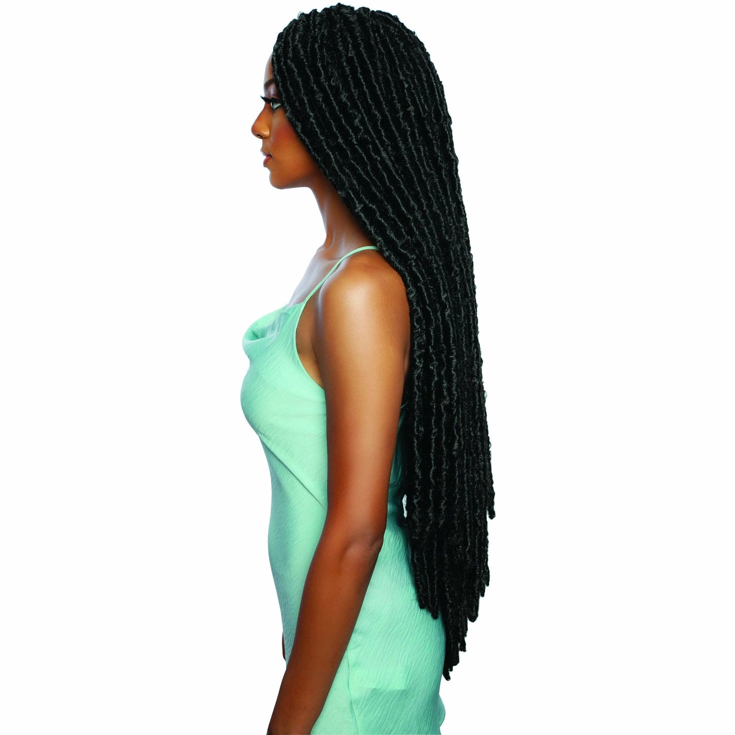 Afri-Naptural: Mermaid Waist Locs 30" Crochet Braid (LOC104) dark brown