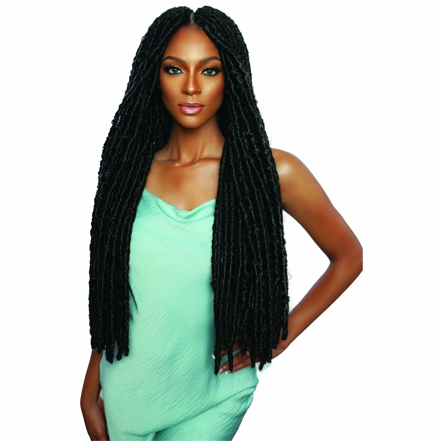 Afri-Naptural: Mermaid Waist Locs 30" Crochet Braid (LOC104) dark brown